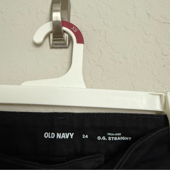 Old Navy Black High Rise O.G. Straight Jean Shorts Plus Size 3X Womens Casual - Picture 5 of 6